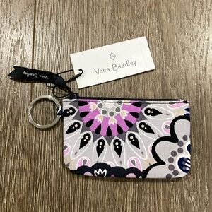 Vera Bradley Purple Floral Keychain Pouch